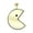Yellow, variant on Mens Large 14K Gold Diamond Pacman Pendant 2ctw (White Gold)