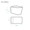 thumbnail image 6 of Concorde Wall-Hung Toilet Bundle 0.8/1.6 GPF Dual Flush in Glossy White with Black Flush Plate, 6 of 13