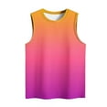 thumbnail image 3 of Jalioing Tank Tops for Women Color Block Sleeveless Fashion T Shirt Crew Neck Casual Loose Summer Shirts 2025, 3 of 4
