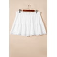 thumbnail image 5 of Women's White Plus Size Boho Ruffled Shorts – Elegant Lace Trim for Summer Days, 4X, 5 of 10