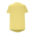 thumbnail image 6 of Womens Tops, Womens Short Sleeve Tiered Ruffle Tops Casual Flowy Loose Fit Solid Color Summer Peasant T Shirt, 6 of 6