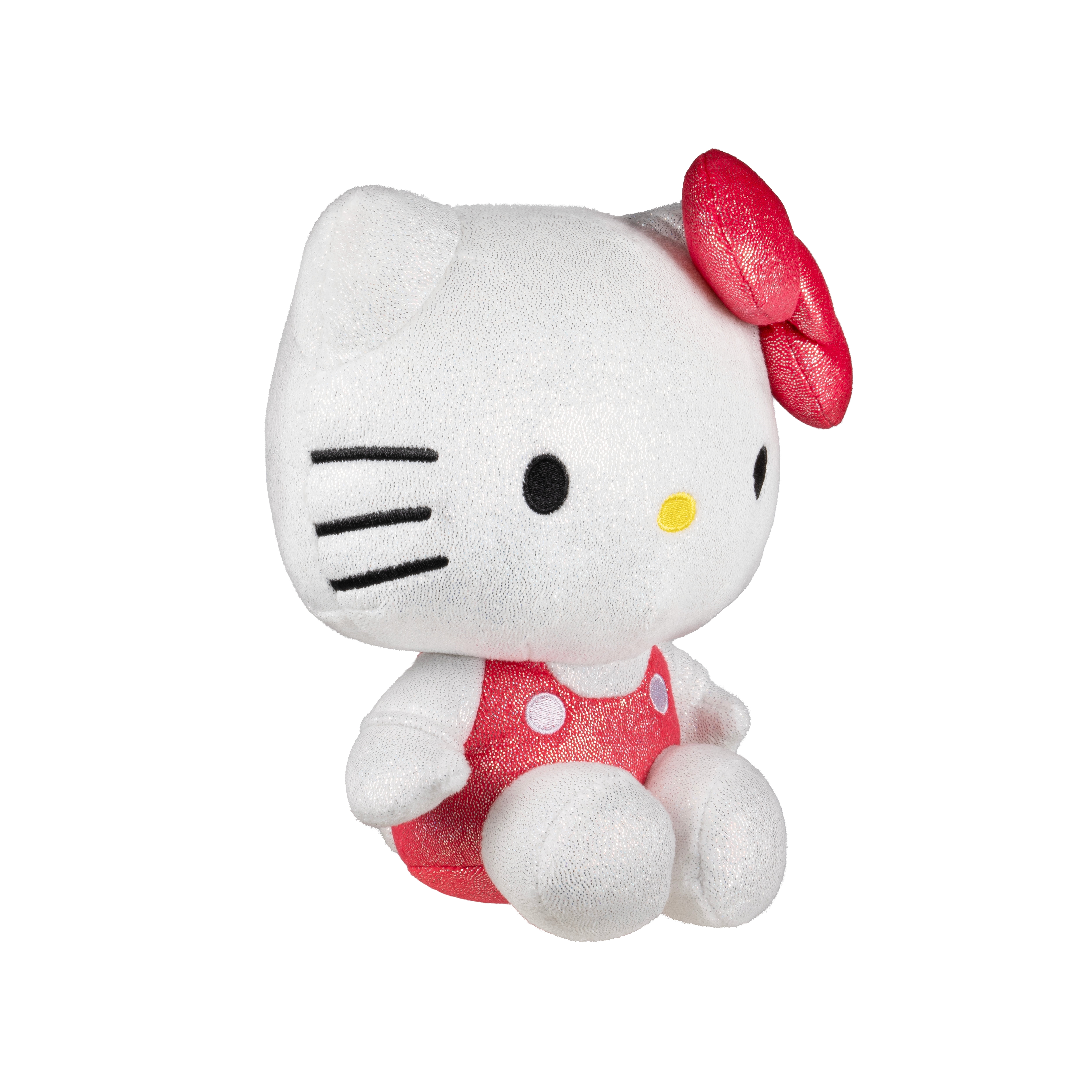 Hello Kitty - 8 inch Hello Kitty Metallic Foil Red Overalls Outfit Premier Plush