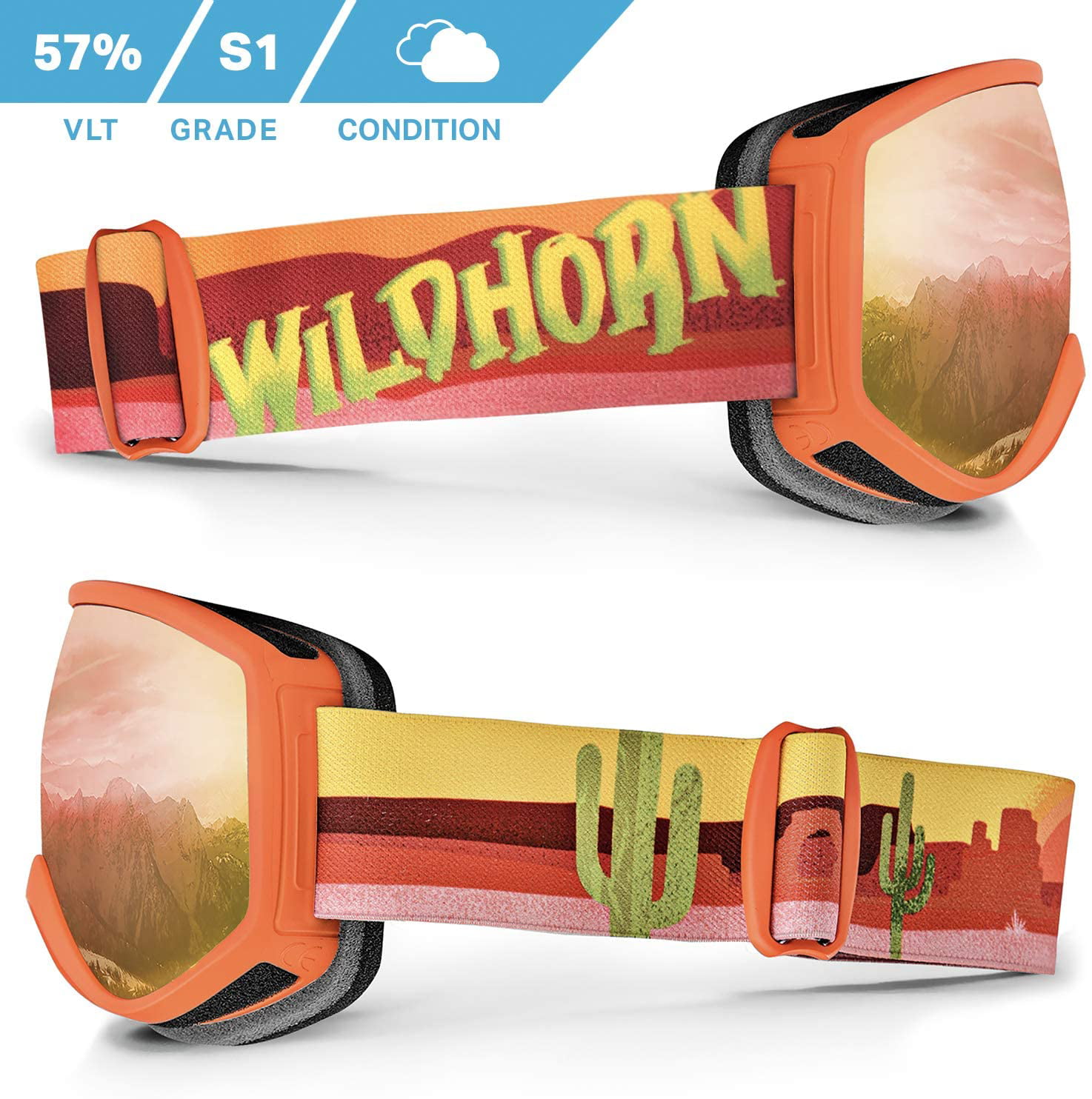 Wildhorn Shilo Snow & Ski Goggles for Kids