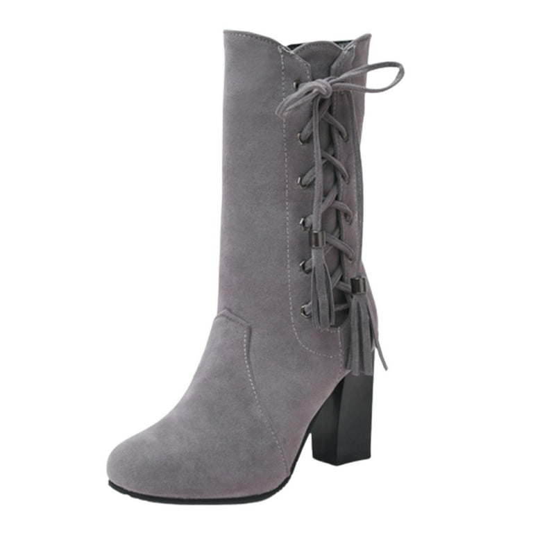 Walmart gray cheap boots