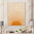 thumbnail image 3 of Designart Orange Sun Print III FLOAT FRAME WALL ART, 3 of 4