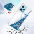 thumbnail image 3 of Slim Fit Phone Case for Redmi Note 12 4G, Glitter Liquid Quicksand Effect Silicone Soft TPU Case with Camera Lens and Screen Protection for Redmi Note 12 4G,LSWT Blue, 3 of 12