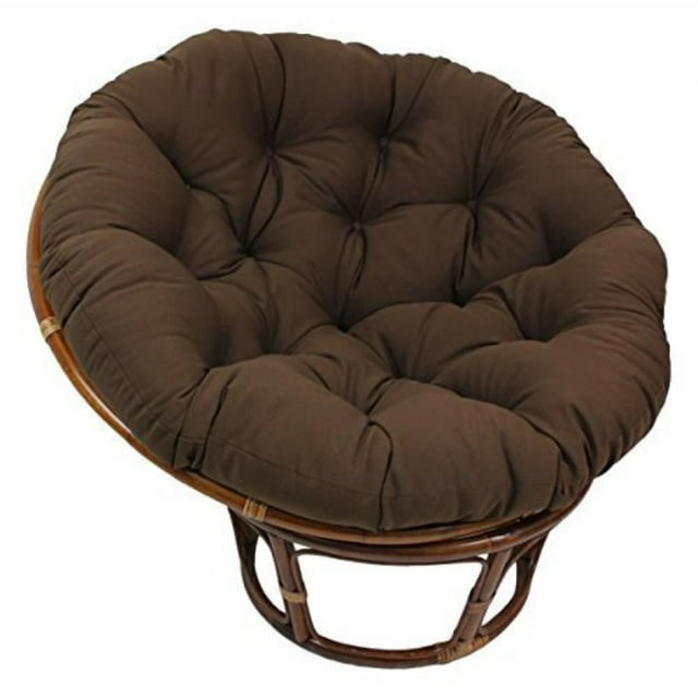 Coussin Papasan en Sergé Uni de 44 Po (Convient au Cadre Papasan de 42 Po) - Gris