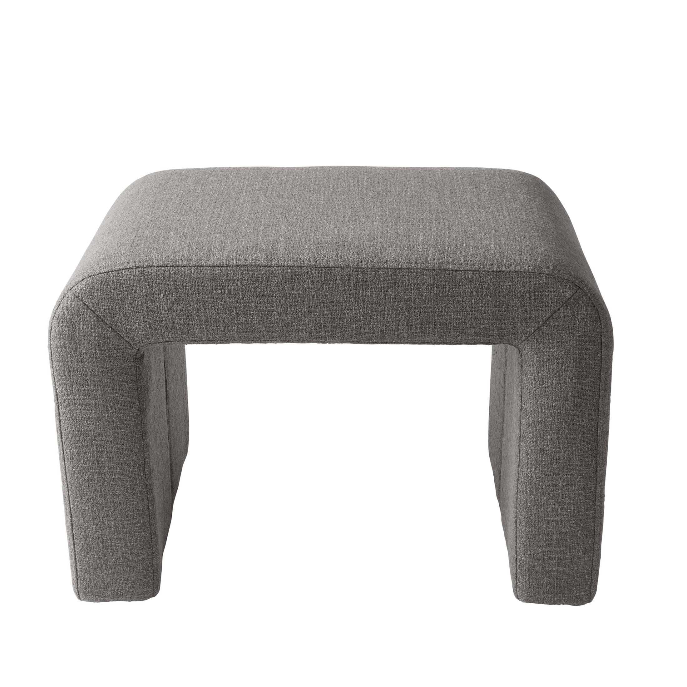 Better Homes & Gardens Juliet Waterfall Boucle Ottoman, Truffle Brown