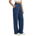 thumbnail image 3 of Fantaslook Womens Wide Leg Pants with Pockets High Waisted Casual Lounge Pants Work Office Pants, 3 of 8