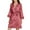 Red#03, variant on ZQGJB Women's Lace-Trim Silk Robes Bride Bridesmaid Kimono Wedding Party Nightwear Satin Bathrobe Sexy V Neck Sleepwear with 3/4 Sleeves, Sleepwear with Removable Waist Belt Mint Green#02