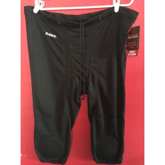 Riddell Adult Integrated Knee Practice Football Pants 3xl Black New