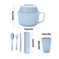 thumbnail image 3 of Pklyzj Clearance Straw Ramen Bowl Tableware Student Large Capacity Bowl Set Home Office Worker Dormitory Convenient Bowl Spoon Lunch Box Grocery & Essentials, 3 of 6