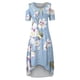thumbnail image 4 of Moda mujer verano casual manga corta fuera del hombro vestido estampado Fridja  qw2164, 4 of 5