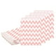 thumbnail image 1 of Uxcell 100Pcs Bolsas de Papel Kraft para Dulces, 7" x 5" Bolsas a Prueba de Grasa, Bolsas de Favor Planas, Bolsas Pequeñas para Regalos, Olas Rosas, 1 of 6