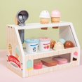 thumbnail image 4 of Tienda de helados de madera BANYUO juego de juguetes con cuchara monedas, 4 of 4