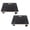 Black + 15" Square with Brakes, variant on LuckyNote 15"x15" Furniture Moving Wooden Dolly Set of 2, Heavy Duty Rolling Mover with 4 Swivel Wheels, Supports 1320 lbs – Black