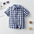 thumbnail image 2 of YUIVH Boys' Sleeveless Tank Top Shirt Boys' Plaid Short Sleeved Shirts Childrens Summer Cardigan Shirts Formal Dresses Going Out Handsome Outdoor Athletic Tank Top, 2 of 4