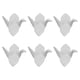 thumbnail image 1 of 6 soportes para palillos de cerámica estilo japonés, hechos a mano, con diseño de mil grullas de papel. Soporte para palillos y tenedores - 5,5 x 5 x 3 cm (Blanco), 1 of 7