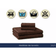thumbnail image 5 of Juego De Sabanas Microfibra Soft Colores Lisos Matrimonial Café chocolate Liso Sólido, 5 of 6