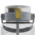 thumbnail image 3 of Large Capacity 68 oz Fitness Water Bottle Double Straw Lid Time Markers Handle Sleek Lightweight Water Jug Gray, 3 of 9