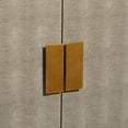 thumbnail image 4 of DecMode 32" x 40" Brown Wood Snakeskin Inspired 1 Shelf and 2 Doors Cabinet, 1-Piece, 4 of 10