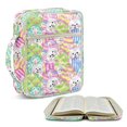 thumbnail image 2 of HELLHERO Bunny Egg Pattern Handle Quilted Bible Cover for Scripture Study Daily Life, Polyester Fabric Bible Cover Case with Smooth Zipper, 2 of 9