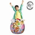 thumbnail image 3 of Lotus Storage Toy Bag Chair, Flower of Prosperity in Orient Sketch Illustration of Butterflies and Lotus, Stuffed Animal Organizer Washable Bag, Large Size, Multicolor, by Ambesonne, 3 of 3