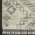 thumbnail image 4 of Nourison Scandinavian Shag Shag Ivory/Grey 4' x 6' Area Rug, (4x6), 4 of 9