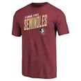 thumbnail image 2 of Men's Garnet Florida State Seminoles Slant Strike Tri-Blend T-Shirt, 2 of 3