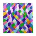 thumbnail image 2 of Yayeee Shower Curtain with Hooks 72"x72" Waterproof Fabric Bathroom Hanging Decor, Green Wavy Plaid, 2 of 5