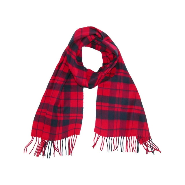 David & Young Foulard d'Hiver à Carreaux Doux