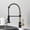 Gold and Black, variant on Kitchen Sink Faucet for Bar Farmhouse Commercial, Pull Out Kitchen Faucet, Gold and Black Kitchen Sink Mixer Tap, Chrome Kitchen Faucet, Vanity Water Tap, Rotating Sink Faucet