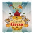 thumbnail image 2 of Ambesonne Colorful Shower Curtain, Vintage Circus Tent, 69"Wx84"L, Multicolor, 2 of 4