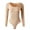 Beige, variant on Crewneck Bodysuits for Women Long Sleeve Going Out Tops One Piece Shirt Tees Casual Outfits Leotards 2025