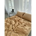 thumbnail image 4 of Pavish Export Cotton Duvet Cover In Sandy Color With 2 Matching Pillow Case Stonewashed Bedding Donna Cover 2 Pillow Twin, 4 of 4