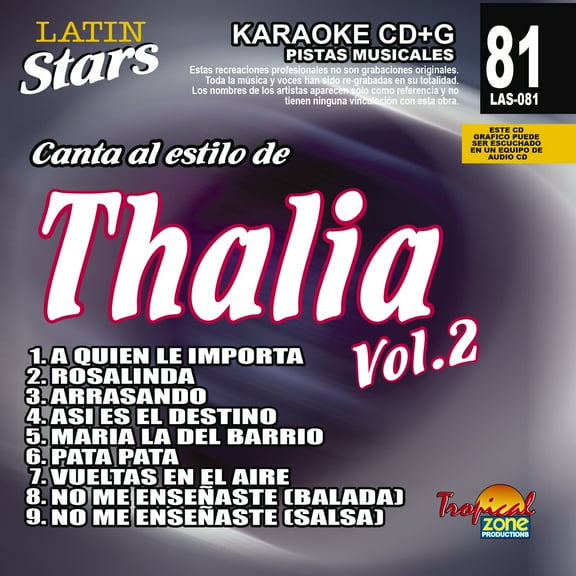 Karaoke Latin Stars 081 Thalia Vol.2