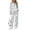 Blue Cat Toile, variant on Blue Cat Toile Sweatsuits, Comfy Mock Neck Lounge Sets Zip Up Women 2 Piece Tracksuit for Winter Vacation Fall, Size S