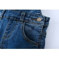 thumbnail image 6 of KIDSCOOL SPACE Little Girl Boy Ripped Denim Cute Slim Pants Jean overalls, Deep Blue, 9-12 Months, 6 of 12