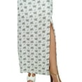 thumbnail image 6 of Bimba Women White Long Cotton Maxi Dress With Side Slit Floral Full-Length Dress, 6 of 9