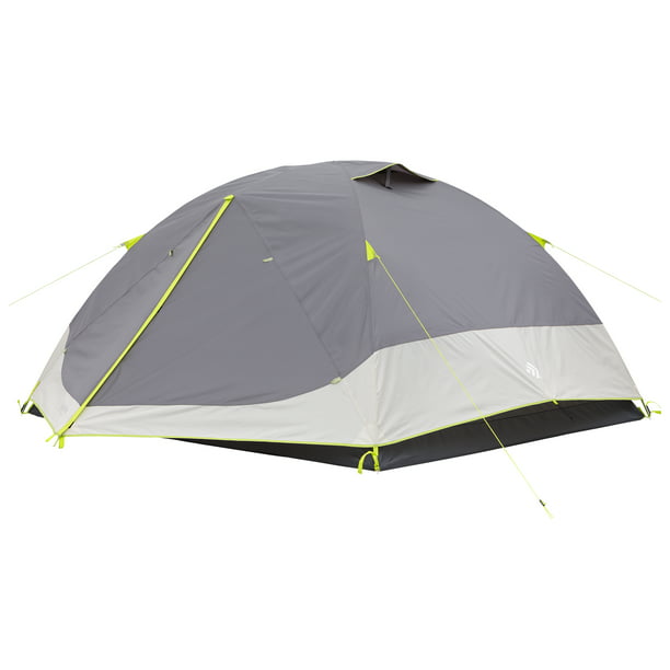 Outdoor Products Backpacking 4-person 1-Room Tent for 3-Season Camping- Gray