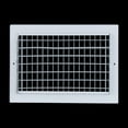 thumbnail image 5 of [2 Pack] Fits 12x8 Duct Opening Steel Adjustable Air Supply Grille by Handua | Register Vent Cover Grill for Sidewall and Ceiling | White | Outer Size: 13.75" X 9.75", 5 of 9