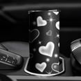 thumbnail image 7 of Black and White Love Skinny Tumbler 20oz - Insulated Water Bottle- Insulated Travel Coffee Mug, 7 of 7