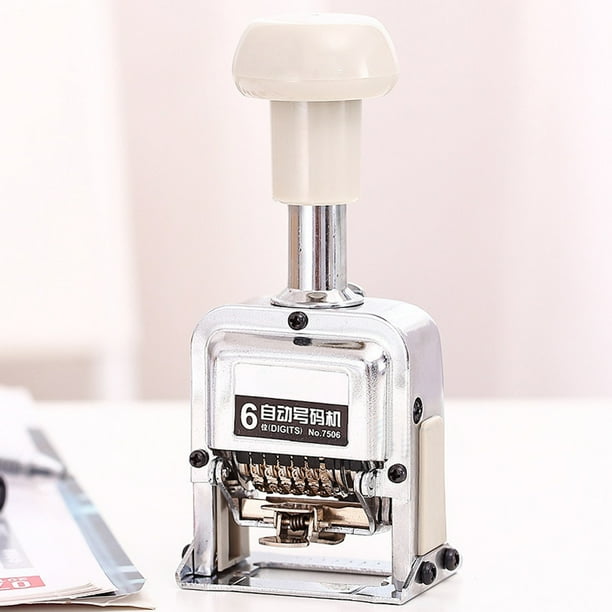 Automatic Numbering Machine 7506 6Digit Number Coding Page Digital