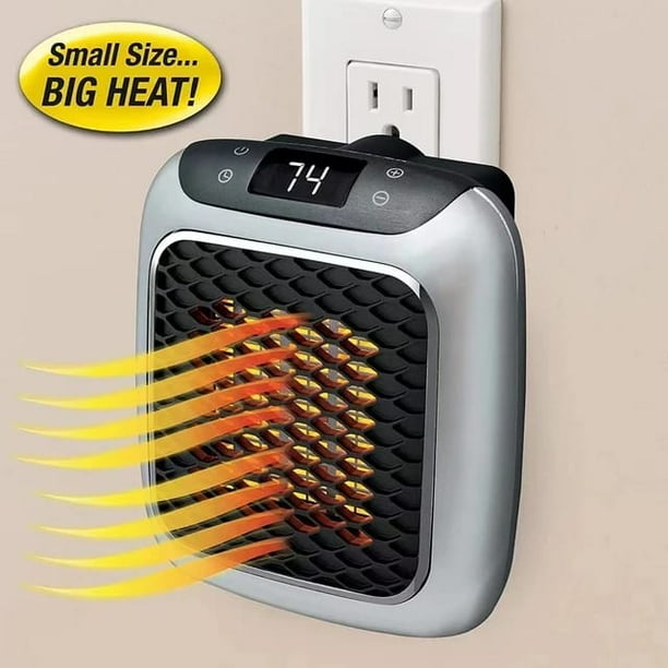 Calentador eléctrico 800w portátil silencioso ideal para oficina, habitaciones, oficinas con control