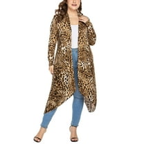 Weardear Women's Plus Size Long Cardigans Long Sleeve Duster Cardigan Lightweight Sweater