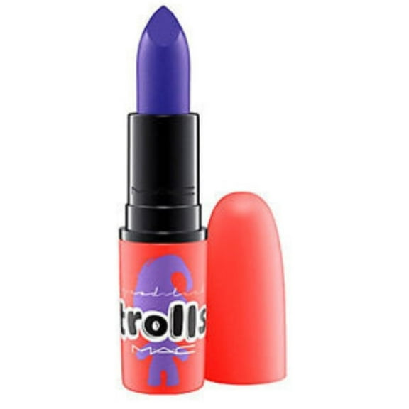 Mac, Good Luck Trolls Collection Lipstick, Midnight Trolls 0.1 oz