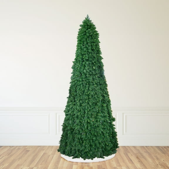 Northlight Pre-Lit Pencil Pine Artificial Christmas Tree - 15' - Multi-Color Lights