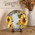 thumbnail image 2 of 2 pack Plate Display Stand, 6 Inch Plate Holder for Displaying, Decorative Picture Frame Dish Photo Plaque Platter Wood Stand, 2 of 5