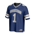 thumbnail image 2 of GameDay Greats #1 Navy Georgetown Hoyas Lightweight Collegiate Football Fashion Jersey, 2 of 4