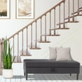 thumbnail image 2 of CorLiving Perry Velvet Storage Ottoman, 2 of 5
